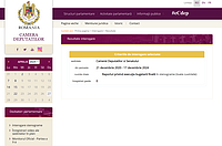 Captură de ecran pentru o pagină de căutare avansată, de pe website-ul cdep.ro, în care am căutat prin stenogramele ședințelor Camerei Deputaților și Senatului dezbateri despre Raportul privind execuția bugetară finală, ținute în perioada 21 decembrie 2020 - 17 decembrie 2024.